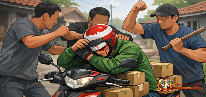 Polisi Tangkap Tiga Pelaku Pengeroyokan Kurir Paket di Pasirkuda