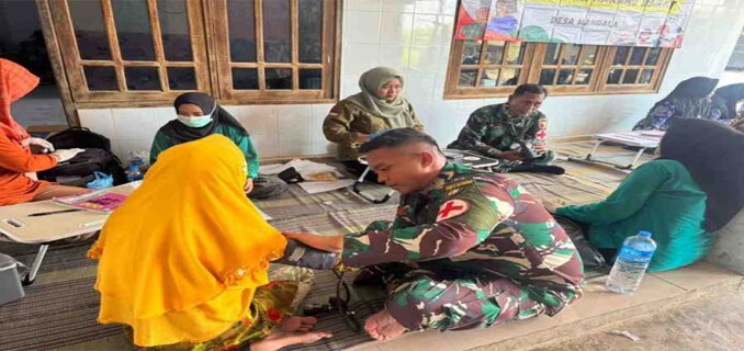 Satgas TMMD Sumenep Berikan Layanan Kesehatan